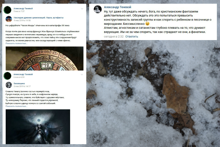 Скриншоты комментариев Александра Теневого